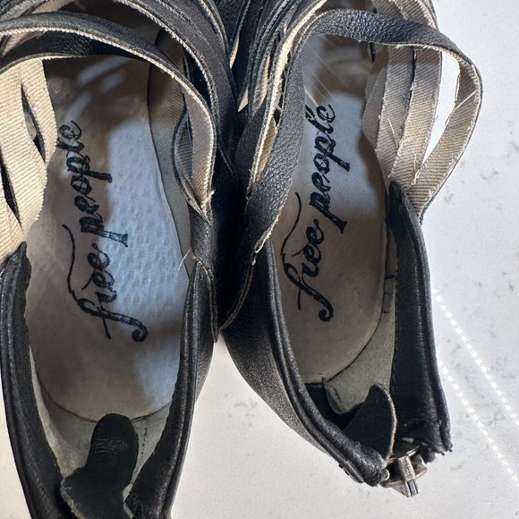 Free People Lost Valley Black Ankle Boots Women - Picture 6 of 7